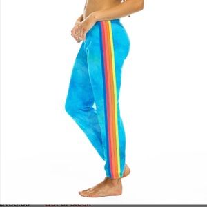 Aviator Nation Blue Tie Dye Sweatpants